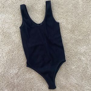 Zara Scoop neck Black Bodysuit Size XS/S